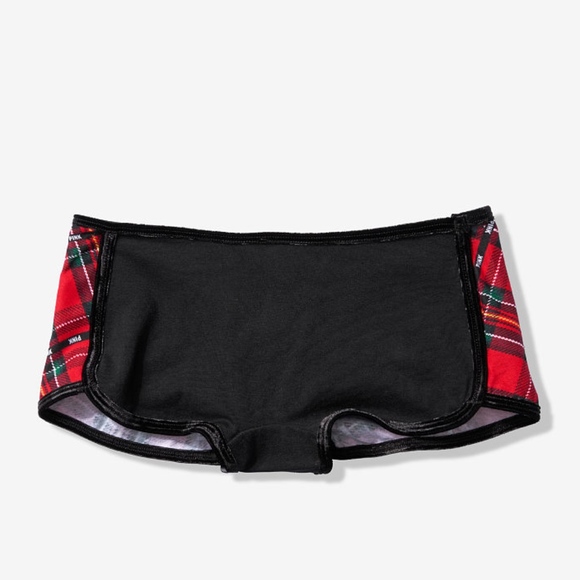 NEW! "Falalala" PINK Velvet Trim Shortie Undies - Picture 2 of 2